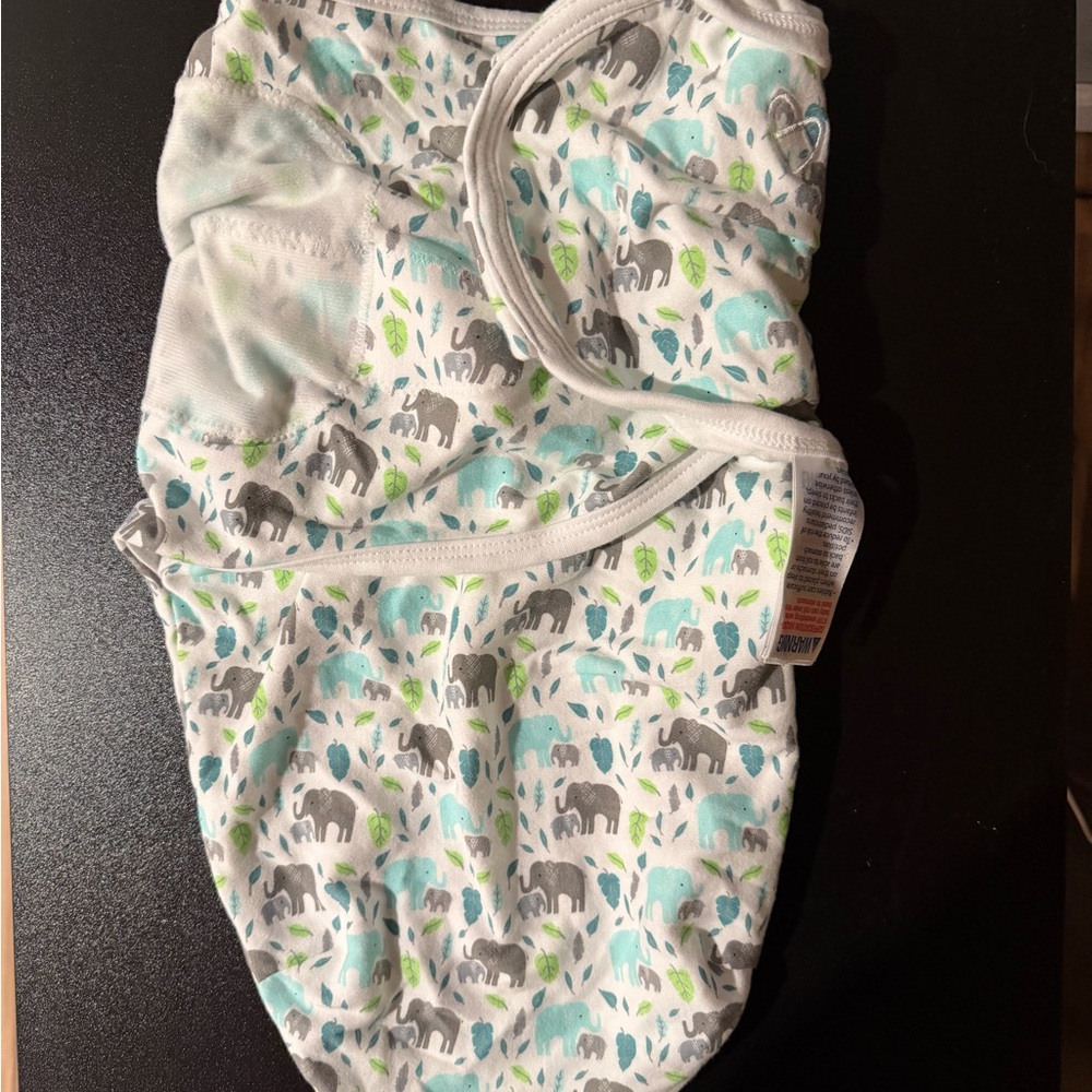 Elephant Print Baby Swaddle Blanket